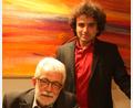 Bild: Barami/exb
Vorne der Pianaist Jakob Schröder, hinten Adnan Barami, der den Liedzyklus "Die Winterreise" von Franz Schubert singen wird.