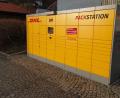 Bild: Jonas Meiler/exb
Die Packstation vor dem Rathaus: Ein fehlender Chip war schuld, warum sie bisher nicht in Betrieb gehen konnte.