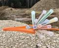 Bild: upl
Sie bringen das schnelle Internet ins Haus: Vielerorts werden gerade solche Leitungen - auch Speedpipes genannt - für Glasfaserkabel verlegt.
