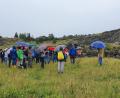 Archivbild: ubb
BN-Exkursionen wie hier im Zinster Steinbruch-Biotop machen auch mit Regenschirm Spaß.. Es kommt nur immer auf die richtige Ausrüstung an.