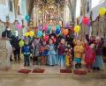 Bild: tja
Mit Begeisterung waren die Kinder beim maskierten Gottesdienst am Faschingssonntag dabei. Bunte Luftballons und Süßigkeiten waren der Lohn für das Kommen und das begeisterte Mitmachen.