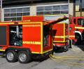 Bild: Stephan Huber
Zwei der fünf mobilen Notstromaggregate der Amberger Feuerwehr – im Vordergrund das etwas "stärkere" der Amberger Feuerwache, dahinter das der Stadtteil-Feuerwehr Gailoh.