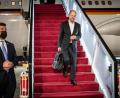 Bild: Michael Kappeler/dpa
Bundeskanzler Olaf Scholz trifft zu seinem ersten Besuch als Bundeskanzler in Israel ein.