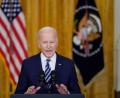 Bild: Alex Brandon/AP/dpa
Joe Biden, Präsident der USA, bei einer Rede zum russischen Krieg in der Ukraine.