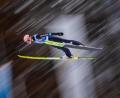 Bild: Georg Hochmuth/APA/dpa
DSV-Athlet Karl Geiger kam mit Constantin Schmid, Severin Freund und Markus Eisenbichler beim Teamwettbewerb in Lahti auf den dritten Platz.