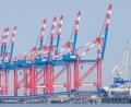 Bild: Sina Schuldt/dpa
Blick auf den Jade-Weser-Port in Wilhelmshaven.