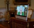 Bild: Victoria Jones/PA Wire/dpa
Königin Elizabeth II. bei einer virtuellen Audienz im Buckingham Palast.
