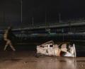Bild: Andriy Dubchak/AP/dpa
Die Überreste einer russischen Rakete in Kiew.
