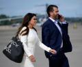Bild: J. Scott Applewhite/AP/dpa
Donald Trump Jr. und seine Partnerin Kimberly Guilfoyle unterstützten Trump im Wahlkampf.