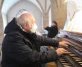 Bild: jzk
Rudolf Pscherer und seine Tochter Ann Kristina spielten beim Requiem für Josef Pinzer Trauermusik von Johann Sebastian Bach.