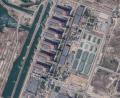 Bild: Planet Labs Pbc/Planet Labs PBC via AP/dpa
Satellitenfoto des Kernkraftwerks Saporischschja in Enerhodar.