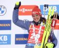Bild: Vesa Moilanen/Lehtikuva/dpa
Die Biathletin Denise Herrmann geht nach ihrem Sieg im Sprint als Erste in das Verfolgungsrennen.