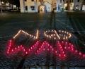 Bild: Franz Zielinski/Greenpeace Weiden/exb
Greenpeace-Aktion zur Ukraine-Krise vor dem Alten Rathaus.