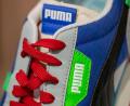 Bild: Daniel Karmann/dpa/Archivbild
Ein Schuh des Sportartikelherstellers Puma.