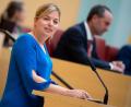 Bild: Sven Hoppe/dpa/Archivbild
Katharina Schulze, Fraktionsvorsitzende von Bündnis 90/Die Grünen, spricht im bayerischen Landtag.