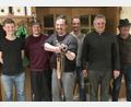 Bild: gri
Die Freudenberger Johannisbergschützen treten an (von links): Kassenprüfer Stefan Koch, Kassenwart Matthias Schlegl, Vorsitzender Martin Albrecht, Zweiter Vorsitzender Daniel Uschold, Hans Daucher und Beisitzer Franz Scharl.