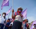Bild: Carlos Garcia Granthon/ZUMA Press Wire/dpa
Indigene Frauen demonstrierten in Perus Haupstadt Lima für Frauenrechte.