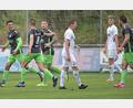 Archivbild: ref
Bastian Freisinger, Dominik Haller, Michael Jonczy (von links, rechts Johannes Böhm) bejubeln das 2:0 der DJK Gebenbach im Hinspiel gegen den TSV Karlburg. Endstand war ein 3:0.