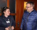 Bild: kro
Initiatorin Nadila Koval im Gespräch mit Zweiten Bürgermeister German Hartmann.