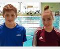 Bild: rbg
Leonhard Fütterer (links) und Hanna Hirsche vom Tirschenreuther Schwimm-Club schafften bei den bayerischen Meisterschaften den Sprung ins 200 m Schmetterlingsfinale der Herren und Damen.