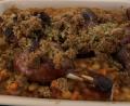Bild:  Michael Schiffer
Überbacken wird die Cassoulet am Schluss im Ofen mit einer Mischung aus Entenfett, Semmelbrösel und Petersilie.