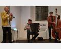 Bild: hka
Die "Klezmer Connection", ein renommiertes Trio aus Salzburg, spielte in der ehemaligen Synagoge.