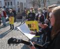 Bild: Kunz
"Fridays-for-Future"-Aktivisten riefen am Freitagnachmittag nach langer Pause zum Klimastreik auf.