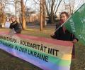 Bild: Kunz
Fridays for Future-Aktivisten protestieren auch in Weiden gegen den Krieg in der Ukraine.