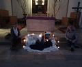 Bild: hok
Melanie Grasser (links) und Kerstin Janner (rechts) während der Auszeit in der Manteler Kirche