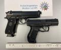 Bild: exb/Polizei Weiden
Soft-Air-Waffen: Täuschend echt.
