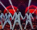 Archivbild: Sven Hoppe
Die Backstreet Boys auf der Bühne (von links): Kevin Richardson, Howie Dorough, A. J. McLean, Brian Littrell und Nick Carter.