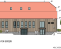 Bild: Architekturbüro Steidl/exb
Mehr Dominanz soll der südliche Bauteil erhalten. Diesen sehen Besucher zuerst, wenn sie von der B299 kommend nach Premenreuth fahren.