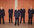 Bild: Feuerwehr Amberg/exb
Bei der Ehrung und Verabschiedung (von links): Stadtbrandrat Heinrich Scharf, Bernhard Strobl, Josef Lehmeier, Philipp Seegerer und Stadtbrandinspektor Christoph Bachmann.