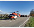 Bild: mde
Nach einem Verkehrsunfall in Kemnath landete der Rettungshubschrauber Christoph 80 der DRF Luftrettung an der Unfallstelle.