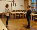 Bild: pi
Christine Maurer (rechts) leistet den Amtseid.