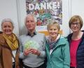 Bild: gri
Spendenübergabe bei der Amberger Tafel (von links): Johanna Köbler, Bernhard Saurenbach, Elfriede Heldmann und Maria Walter.