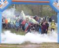 Bild: mfh
Am Fuße des Schlackenbergs in Sulzbach-Rosenberg starteten in vier Gruppen insgesamt 374 Teilnehmer zum zweiten Kleinen Schlackenmarsch über 50 Kilometer.