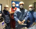 Bild: Kliniken Nordoberpfalz
Prof. Dr. Schwinger (vorne) und sein Team operieren am Klinikum Weiden mit der neuen Vereisungstechnik der Kryoablation zur Behandlung von Vorhofflimmern.