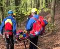 Bild: Maximilian Knab/Bergwacht Amberg
Die Bergwachten Amberg und Sulzbach-Rosenberg waren am Freitagnachmittag am Höhenglückstein im Einsatz.