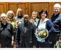 Bild: sgr
Die Pfarrei St. Martin Wutschdorf verabschiedet ausgeschiedene Pfarrgemeinderäte (von links): Kirchenpfleger Ernst Rupprecht, Pfarrgemeinderatssprecherin Johanna Köbler, Silvia Piehler, Pfarrer Moses Gudapati, Elfriede Heldmann, Elisabeth Eckl und Norbert Altmann.