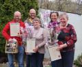 Bild: bö
Der Obst- und Gartenbauverein Vilshofen-Rieden dankt verdienten Mitgliedern (von links): Dennis Koller, Vorsitzender Johannes Pretzl, Marianne Raith, Ulrike Müllner und Maria Mayer.