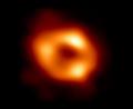 Bild: EHT collaboration/dpa
Das erste Bild von Sagittarius A*, dem Schwarzen Loch im Zentrum unser Galaxie, rund 27.000 Lichtjahre von der Erde entfernt.