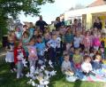 Bild: Kinderhaus Konnersreuth/exb
Groß war die Freude bei der Spendenübergabe im Kinderhaus Konnersreuth.