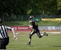 Bild: Dieter Jäschke
Michael Baker von den Amberg Mad Bulldogs mutterseelenallein auf dem Weg zum Touchdown.