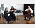 Bild: Frank Holzförster/exb
Das Trio mit Viola Schweinfurter, Stefanie Heinrich und Michael Gareis (von links) spielte ein Benefizkonzert im GEO-Zentrum an der KTB.