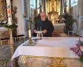 Bild: mas
Tag für Tag übernimmt Bruder Czeslaw in der Felixkirche zuverlässig die Aufgabe des Mesners.