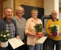 Bild: Klaus Backes/exb
Der Obst- und Gartenbauverein Kümmersbruck ehrt Mitglieder für 40 Jahre Treue (von links): Manfred Breitkopf, Vorsitzende Barbara Leger, Maria Schwab und Horst Schmid.
