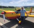 Bild: gdö
Die Flugsportgemeinschaft Steinwald gratuliert Mitglied Georg Besold.