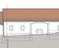 Grafik: Architektur Schabner/exb
Beim Bau der Quartiersgarage soll zur Philipp-Mühlmayer-Straße hin eine Häuserfront als Kulisse entstehen. Dahinter sollen acht Parkplätze unter dem Dach sowie drei Parkplätze auf dem Gelände geschaffen werden.