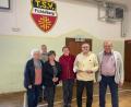 Bild: TSV Fichtelberg/exb
Die Geehrten mit den Ehrengästen (von links): Friedlinde Braun, Bernhard Kraus, Maria Zapf, Gertrud Bauer, Reinhold Bauer und Thomas Reichenberger.